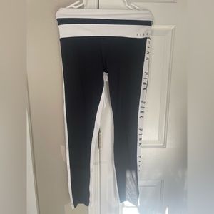 PINK VICTORIA'S SECRET ULTIMATE Black And White Leggings